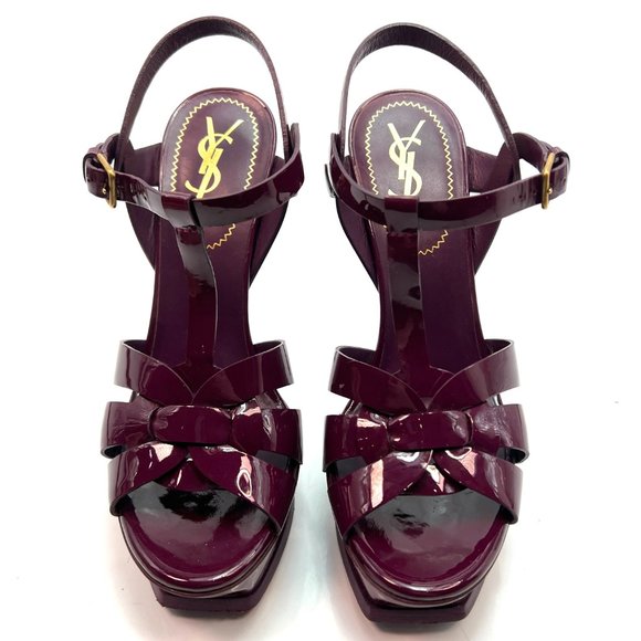 🌷❤️‍🔥SPRING SALE 🔥 FINAL PRICE🌷Saint Laurent Tribute Purple Sandals Euro 36 - Picture 5 of 8